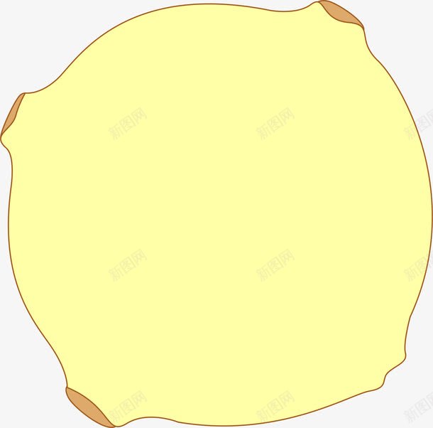 黄色星球边框矢量图ai免抠素材_新图网 https://ixintu.com AI 卡通 圆形 手绘 线条 边框 黄色 矢量图