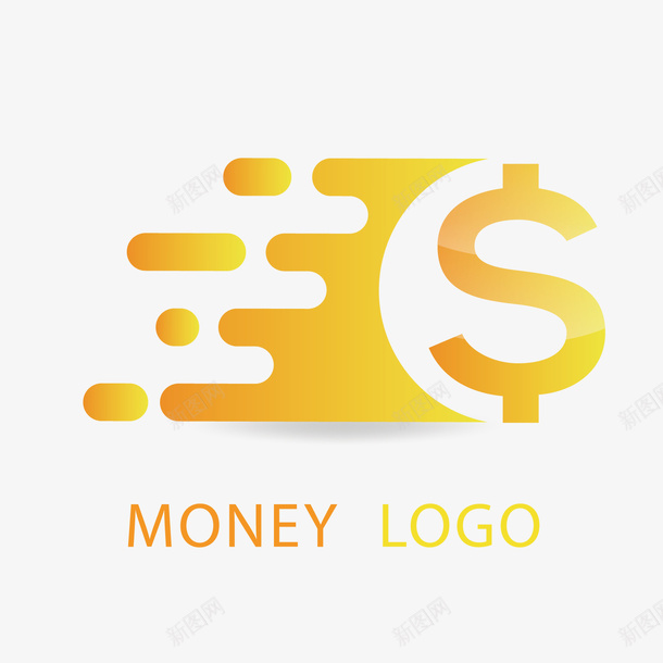 金钱符号矢量图图标ai_新图网 https://ixintu.com LOGO PNG免抠图下载 美元 装饰 金色 金融 矢量图