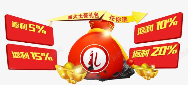 礼包返利png免抠素材_新图网 https://ixintu.com 充值业务 充值有礼 充值海报 充值现金 充值礼包 充值积分 现金充值 礼包 福袋 积分 积分充值 购物卡充值 返利