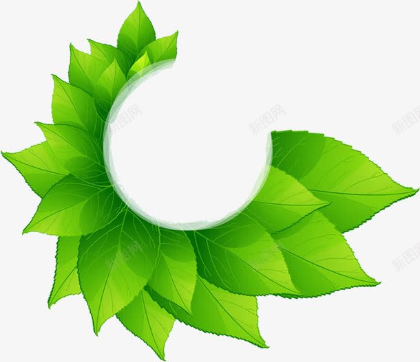 春天盘旋树叶造型png免抠素材_新图网 https://ixintu.com 春天 树叶 盘旋 造型