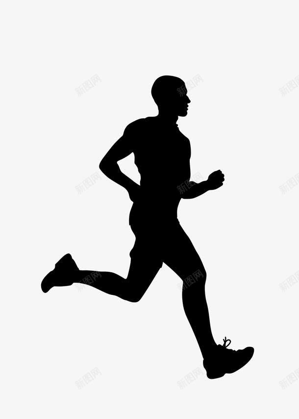 奔跑的人矢量图eps免抠素材_新图网 https://ixintu.com 人物剪影 奔跑的人 奔跑黑影 矢量剪影 矢量图