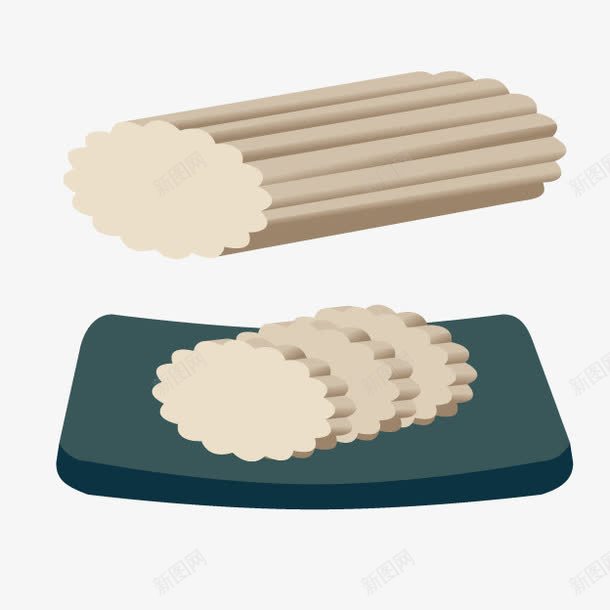 卡通切片鱿鱼卷png免抠素材_新图网 https://ixintu.com 传统食品 切片鱿鱼卷 卡通鱿鱼卷 日式料理