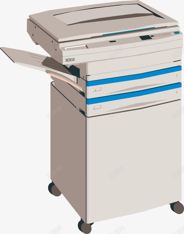 卡通打印机png免抠素材_新图网 https://ixintu.com 办公用具 办公用品 复印机 学习工具 打印机 文化用品 条形打印机 条码打印机 矢量办公用具 矢量文具 线条 设计图