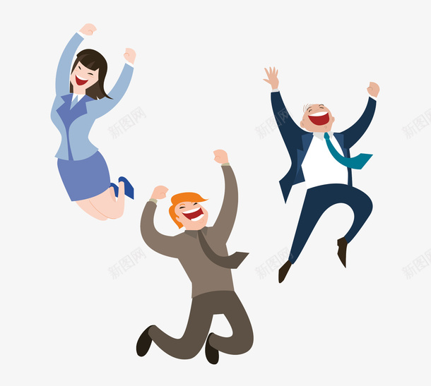 招聘季可爱人物商业人物跳起来插png免抠素材_新图网 https://ixintu.com 人物 可爱 商业人物 招聘季 招聘季可爱人物商业人物跳起来插图免费下载 装饰插图 跳起来 高兴的跳起来