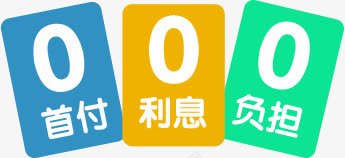 分期付款png免抠素材_新图网 https://ixintu.com 0利息 0负担 0首付 分期贷款 标签
