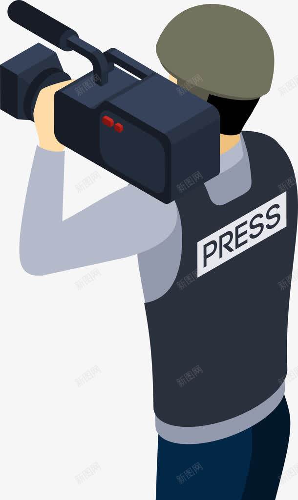 卡通手绘摄像机媒体人物png免抠素材_新图网 https://ixintu.com 传媒 媒体 摄像机 新闻传播 新闻类 新闻采访 记者采访 麦克风