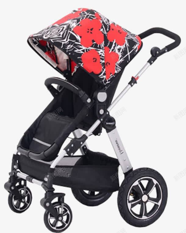 母婴用品png免抠素材_新图网 https://ixintu.com 婴儿车 车 高档儿童车 黑色推车