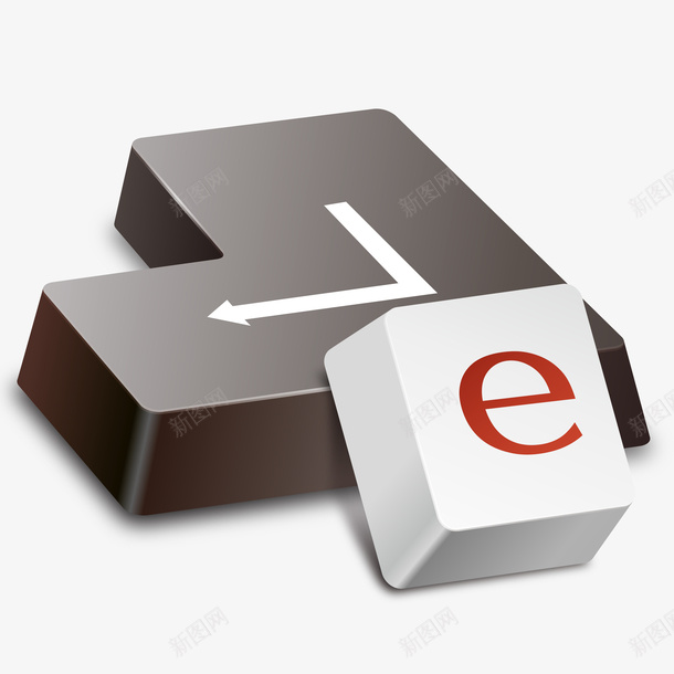 卡通立体手绘键盘回车键字母e键png免抠素材_新图网 https://ixintu.com enter键盘 回车键 字母e键 手绘键盘 立体字 立体键盘 艺术字 英文字母e