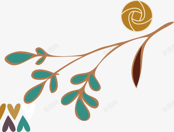 小清新花纹png免抠素材_新图网 https://ixintu.com T恤印花 T恤图案 印花图案 小清新花纹背景 布料印花 数码印花 服装印花 服装印花设计 树枝 淡雅 清新 矢量素材免费下载 背景 花卉 花朵 花纹 花草