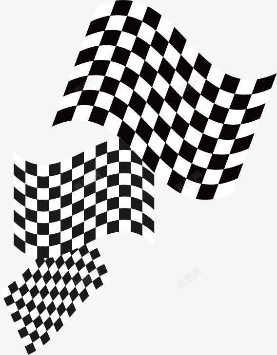 黑白方格png免抠素材_新图网 https://ixintu.com 几何图形 平面设计 底纹背景 底纹花纹 方格 旗子 黑白
