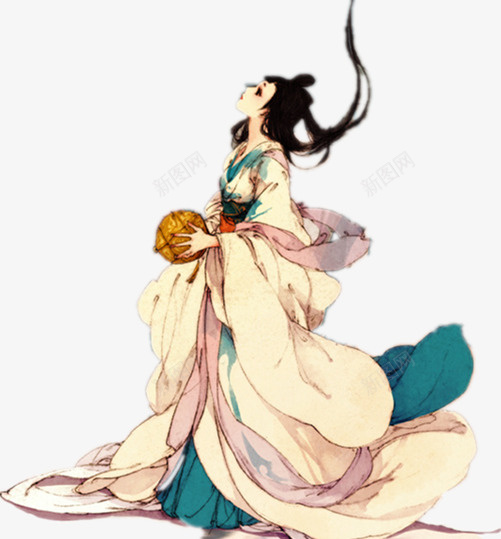 手绘人物装饰图案png免抠素材_新图网 https://ixintu.com 卡通古风装饰图片 卡通图片 古风剪影 手绘卡通小人图片 装饰图案模板