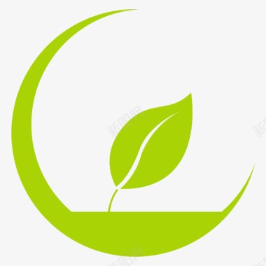 logo一片叶子保护环境图标图标