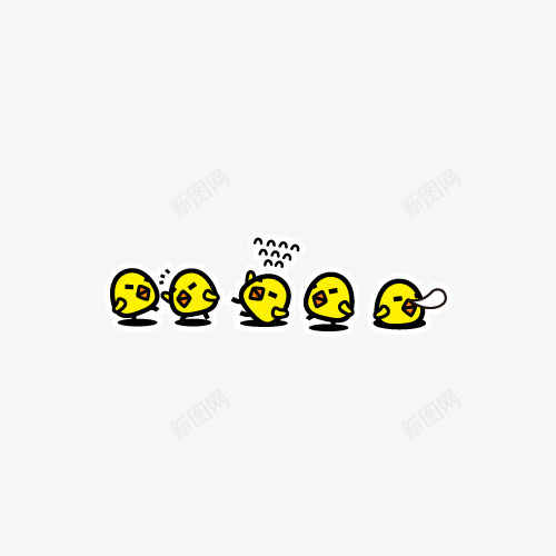 小鸡分割线png免抠素材_新图网 https://ixintu.com png图形 png装饰 分割线 卡通 小鸡 装饰