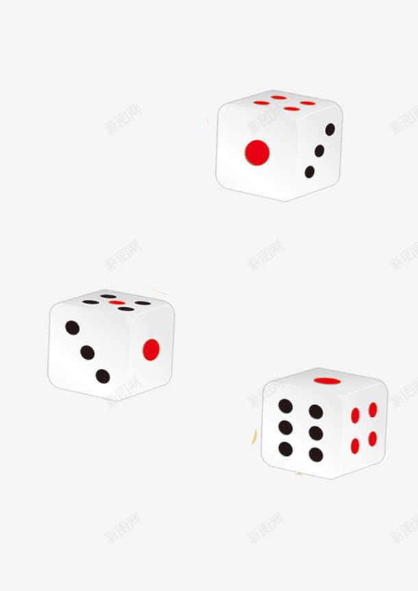 骰子png免抠素材_新图网 https://ixintu.com 赌博 骰子 骰盅 麻将