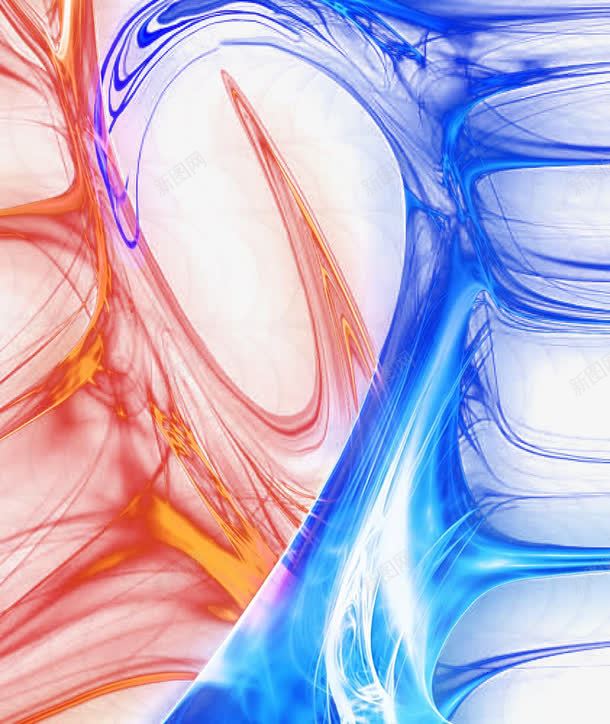 红蓝梦幻光效png免抠素材_新图网 https://ixintu.com 光效背景 光效装饰 炫光 红蓝极光 红蓝梦幻光效