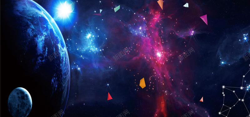 星球科幻炫彩科技banner背景psd设计背景_新图网 https://ixintu.com banner 休闲 地球 娱乐 宇宙 彩色 旅游 星云 星球 星球糖 淘宝 电子科技 科幻 航天
