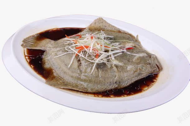 清蒸多宝鱼png免抠素材_新图网 https://ixintu.com 传统美食 清蒸鱼 热菜摄影 菜品实物 餐饮美食