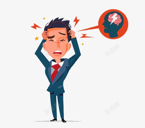 扁平商务男性焦急状态png免抠素材_新图网 https://ixintu.com 扁平人物 揪心 烦恼 烦恼抱头 焦急 焦虑 焦虑症 男性 职场男性