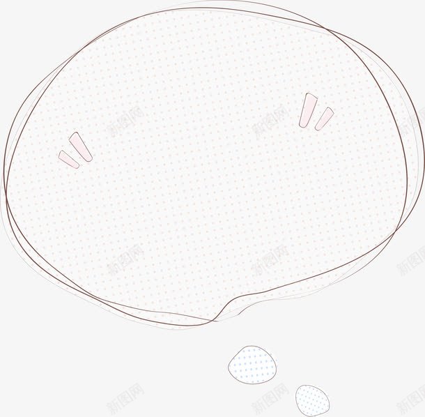 手绘线条对话框png免抠素材_新图网 https://ixintu.com 不规则对话框 对话框 手绘 手绘标签 标签 线条对话框