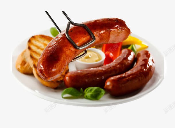 盘子中的食物片png免抠素材_新图网 https://ixintu.com 火腿肠 烤肠图片 美味的食物 自助餐