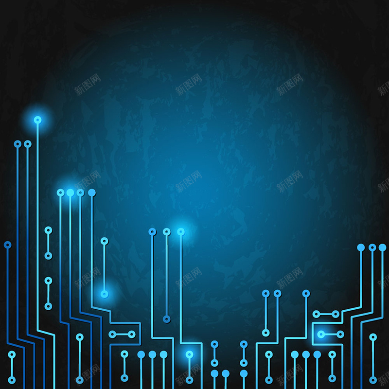蓝色科技电路背景jpg设计背景_新图网 https://ixintu.com 主图 亮光 几何 圆圈 暗纹 电路 科技 科技感 科技风 纹理 线段 蓝色 质感 高科技