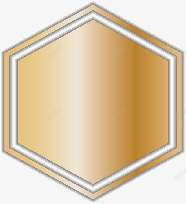 金箔纸六边形标题框png免抠素材_新图网 https://ixintu.com 6边形矢量 六边形 几何 多边形标题框 矢量素材 金箔纸 金箔纸底纹 黄色广告牌