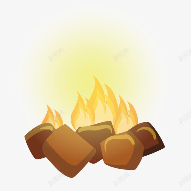 燃烧火堆png免抠素材_新图网 https://ixintu.com 木块 木材烧火 染料 火苗 炭火 焚烧
