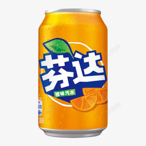 罐装芬达汽水png免抠素材_新图网 https://ixintu.com 汽水 罐装 芬达 饮料