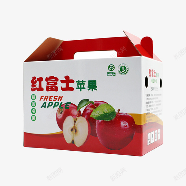 精品红富士水果纸箱psd_新图网 https://ixintu.com 包装盒 包装箱 水果纸箱 礼盒 红富士 苹果 蔬菜礼盒 蛇果