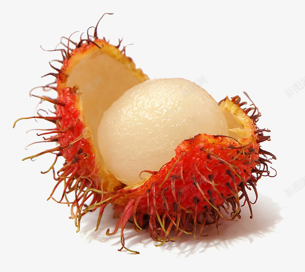 新鲜的红毛丹png免抠素材_新图网 https://ixintu.com PNG素材 拨开 水果 红毛丹
