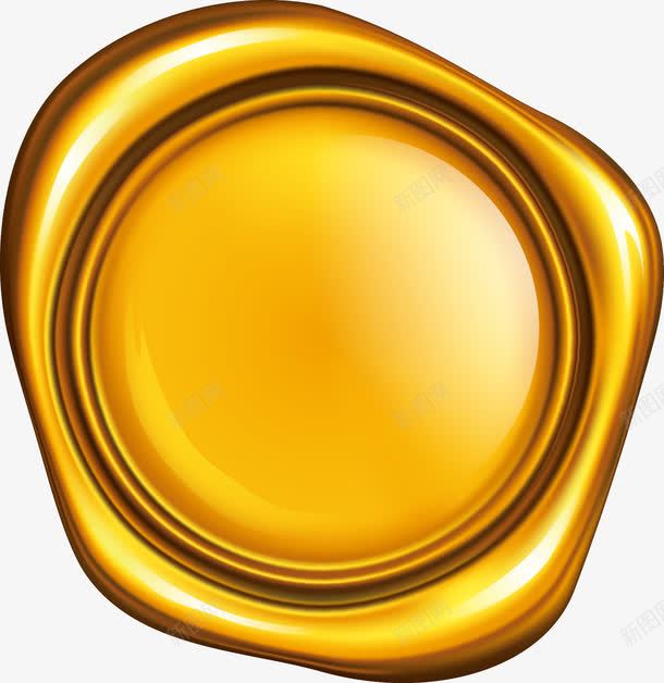 黄金火漆印png免抠素材_新图网 https://ixintu.com 信封 信封元素 印泥 复古 奢华 封印图章 封口 封口蜡 油漆 火泥印 火漆 火漆印 腊印 蜡印 质感 金黄 高档 黄色 黄金质感