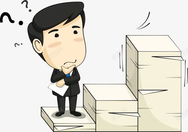 思考问题的男人矢量图eps免抠素材_新图网 https://ixintu.com 台阶 商务人物 思考 思考问题 男人 矢量男人 矢量图