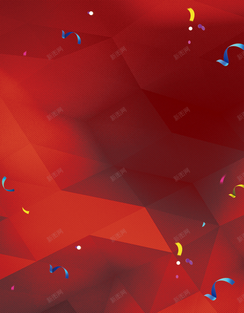 红色菱形促销海报背景psd设计背景_新图网 https://ixintu.com 促销红色 周年庆海报 商场促销海报 商场海报 家电海报 彩带 狂欢海报 立体感 红色背景 菱形素材