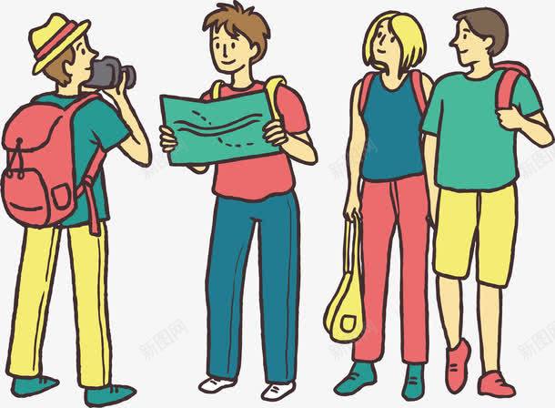 旅游团队旅游人物手绘矢量图ai免抠素材_新图网 https://ixintu.com 交流 人物 出行 团队 手绘 旅游 旅游团队 旅行 春运 矢量图设计 矢量图
