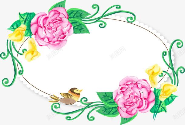 枚红色手绘花朵邀请函png免抠素材_新图网 https://ixintu.com 枚红色花朵 浪漫元素 玫瑰装饰 邀请函