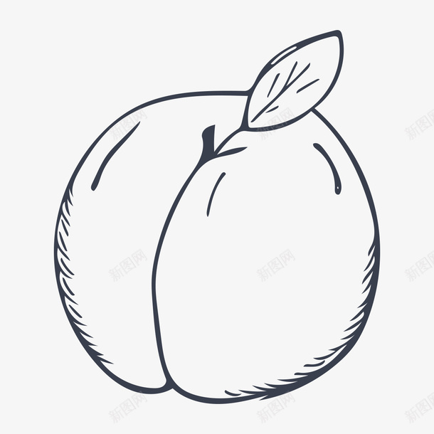 手绘的水蜜桃png免抠素材_新图网 https://ixintu.com png图形 png装饰 手绘 水果 水蜜桃 装饰