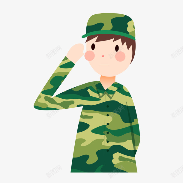 新生开学军训矢量图ai免抠素材_新图网 https://ixintu.com 军训 卡通 可爱 唯美 大学 学生 学长 开学 教官 新生 线条 老师 矢量图