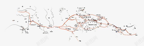 丝绸之路沿线线路图png免抠素材_新图网 https://ixintu.com 一带一路 丝绸之路 丝绸路线 丝路 丝路文化 政策沟通 新丝绸之路 民心相通 沿线 海上丝绸之路 物流 经济互融 经济带 设施联通 贸易畅通 资金融通