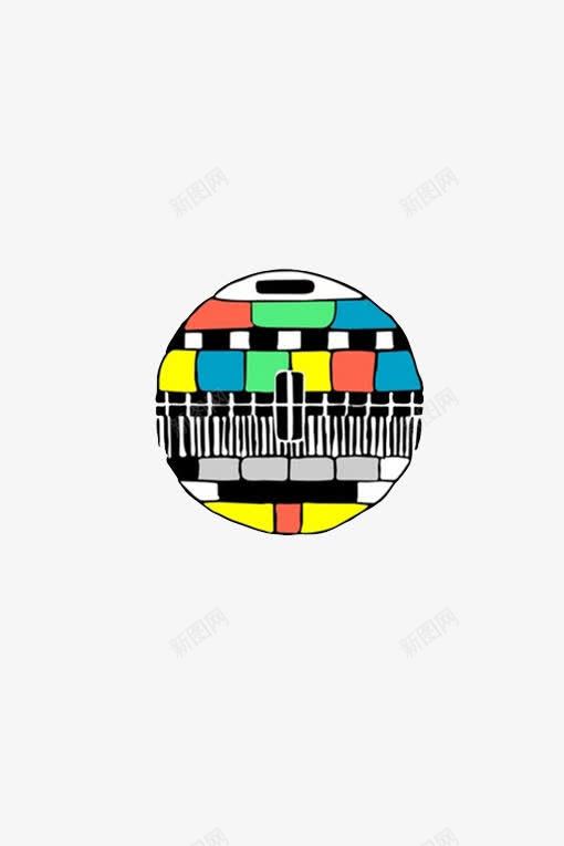 电视测试图png免抠素材_新图网 https://ixintu.com 圆形 彩色 童年