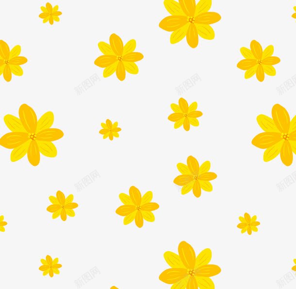 可爱黄色雏菊花纹png免抠素材_新图网 https://ixintu.com daisy 小清新 小雏菊 矢量png 雏菊花纹 黄色花朵 黄色雏菊