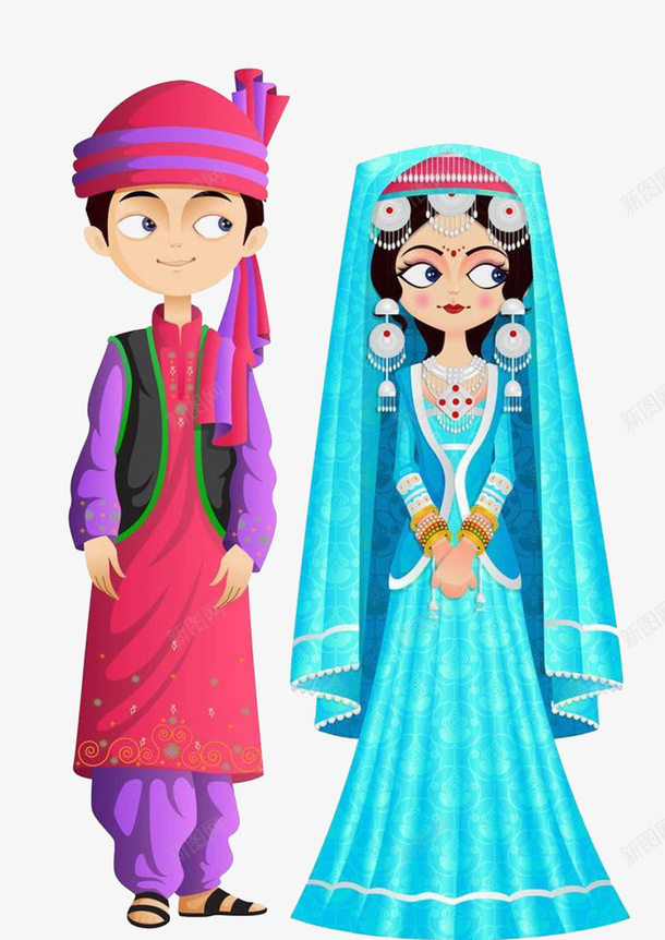 文莱传统婚礼服饰png免抠素材_新图网 https://ixintu.com 婚庆 婚礼服饰 文莱传统婚礼