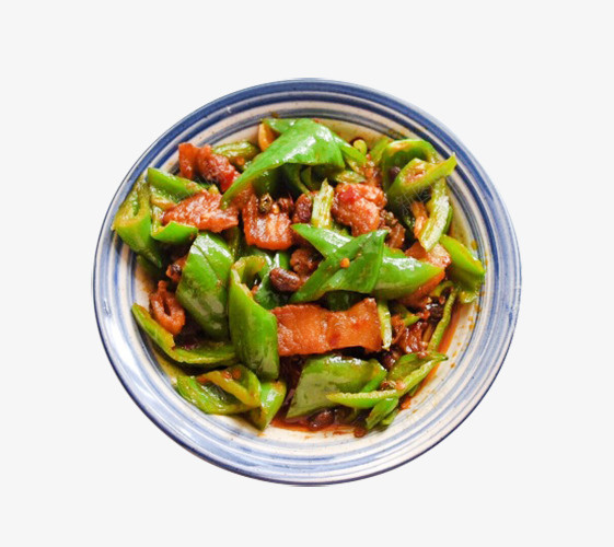 美味家常菜青椒回锅肉png免抠素材_新图网 https://ixintu.com 传统美食 家常菜 尖椒 虎皮青椒 辣椒菜品 青椒回锅肉 青椒菜品