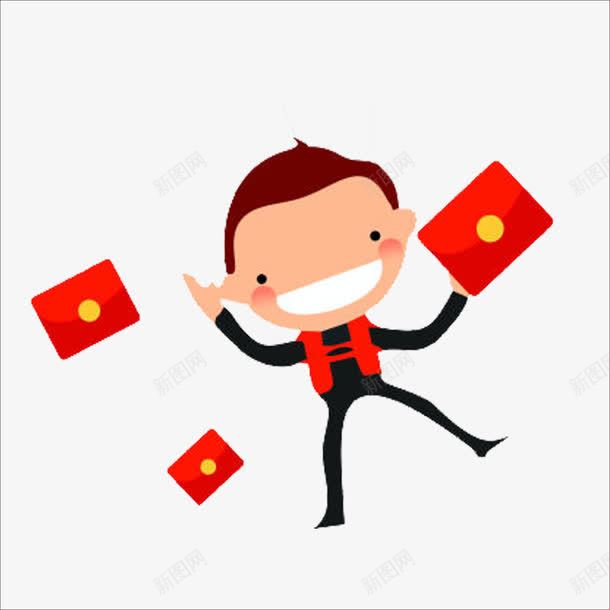 红包人物png免抠素材_新图网 https://ixintu.com 卡通红包 抽奖红包 搞怪红包