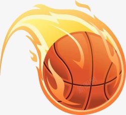 运动篮球的火焰高清图片