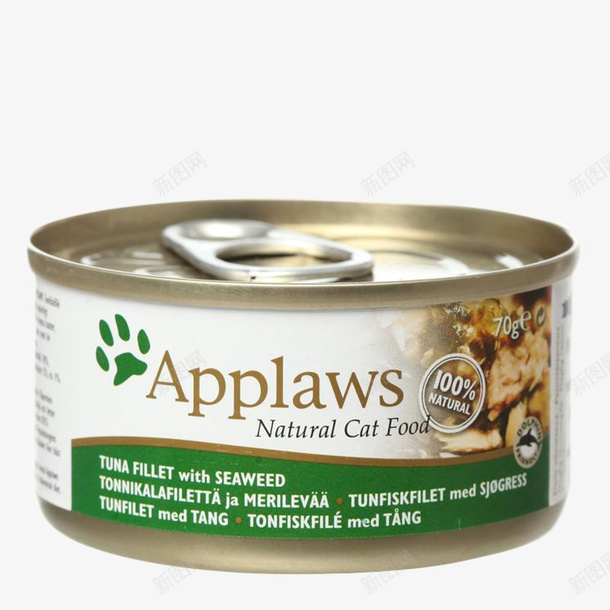 白绿色猫咪食用猫罐头png免抠素材_新图网 https://ixintu.com 健康 包装 品质 猫咪 猫罐头 白绿色 美味 质量好 食品 高端