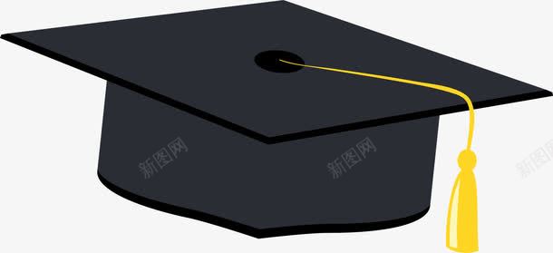 毕业季黑色博士帽png免抠素材_新图网 https://ixintu.com 博士帽子 学识 毕业季 简约博士帽 黑色博士帽 黑色帽子