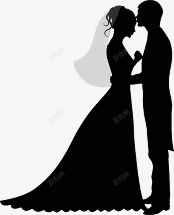 现代婚礼人物剪影png免抠素材_新图网 https://ixintu.com 人物 剪影 婚礼 现代