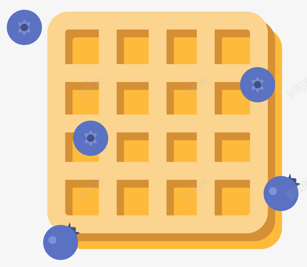 方形蓝莓华夫饼png免抠素材_新图网 https://ixintu.com waffle 华夫饼 卡通华夫饼 卡通风格 卡通饼干 方形 矢量华夫饼 饼干
