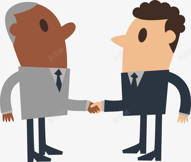 握手的客户矢量图ai免抠素材_新图网 https://ixintu.com 卡通 商务咨询 商务咨询公司 商务咨询名片 商务咨询服务 商务咨询框 客户 矢量图