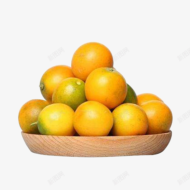一碟新鲜的水果png免抠素材_新图网 https://ixintu.com 小金桔 小金橘 新鲜食材 营养水果 金桔设计 青金桔
